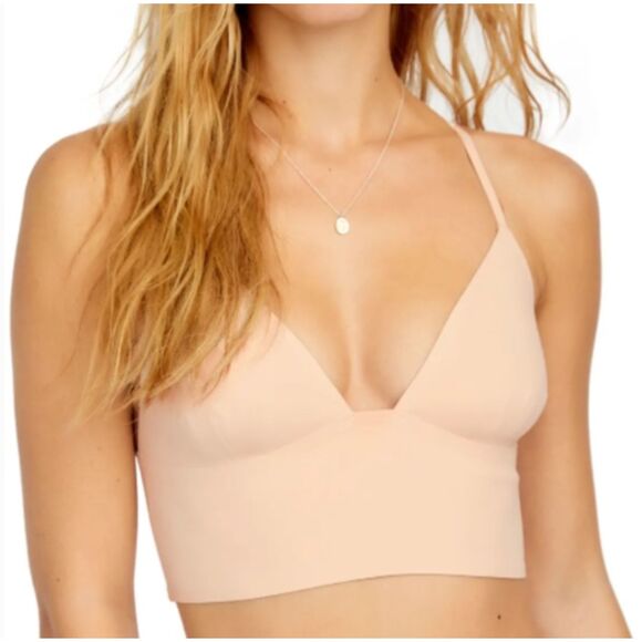 ~ Free People Intimately XS Bralette Convertible Bra Lavender Top Racerback EUC - Picture 2 of 13